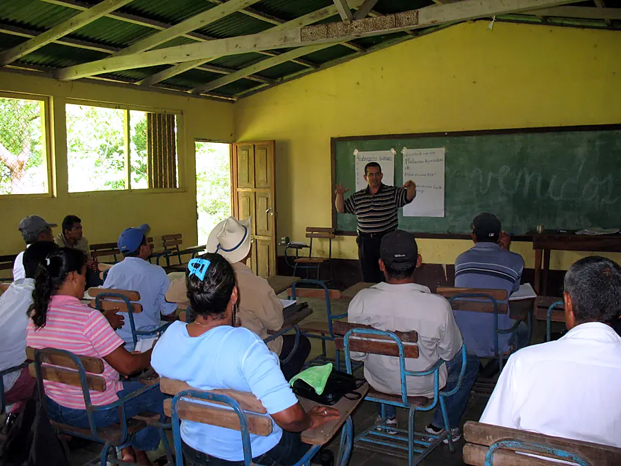 Taller en una escuela rural