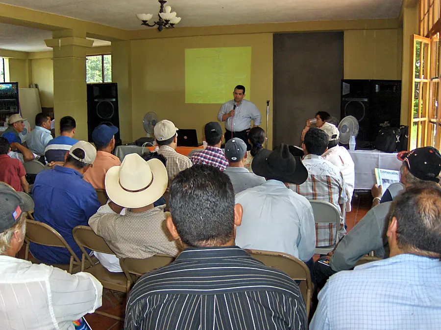 Reunión con productores